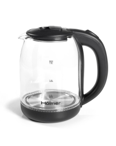 Електрочайник Holmer HKS-2025 скло Чорний (Black)