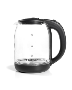 Електрочайник Holmer HKS-2025 скло Чорний (Black)
