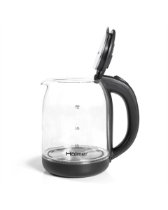 Електрочайник Holmer HKS-2025 скло Чорний (Black)
