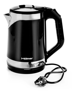 Електрочайник Holmer HKS-302D Срібний Чорний (Silver Black)