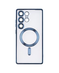 Чохол накладка для Samsung S25 Ultra WAVE Metal Color Case with Magnetic Ring Синій (Midnight Blue)