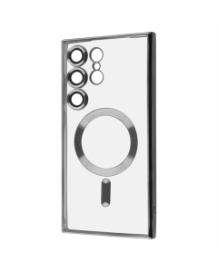 Чехол-накладка для Samsung S24 Ultra WAVE Metal Color Case с магнитным кольцом Серебристый (Silver)