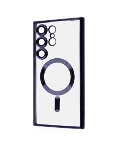 Чехол-накладка для Samsung S24 Ultra WAVE Metal Color Case Magnetic Ring Синий (Полуночно-синий)