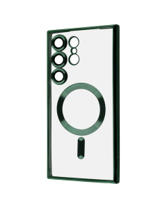 Чехол-накладка для Samsung S24 Ultra WAVE Metal Color Case Magnetic Ring Зеленый (темно-зеленый)