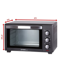 Електропіч First FA-5044-1 Чорна (Black)