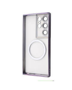 Чехол-накладка для Samsung S23 Ultra WAVE Metal Color Case с магнитным кольцом Зеленый (Темно-зеленый)