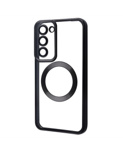 Чохол накладка для Samsung S23 Plus WAVE Metal Color Case Magnetic Ring Чорний (Black)