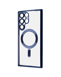 Чохол накладка для Samsung S22 Ultra WAVE Metal Color Case with Magnetic Ring Синій (Midnight Blue)