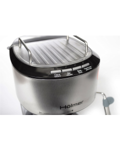 Кавоварка ріжкова Holmer HCM-105 Срібна Чорна (Silver Black)