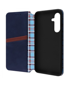 Чохол кейс для Samsung S25 WAVE Cubic Rubic Case Синій (Blue)