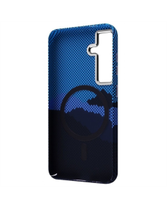 Чохол накладка для Samsung S24 WAVE Gleam Case MagSafe Синя (Blue Mountain)