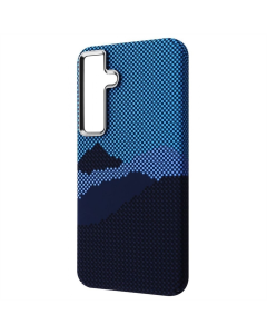 Чохол накладка для Samsung S24 WAVE Gleam Case MagSafe Синя (Blue Mountain)