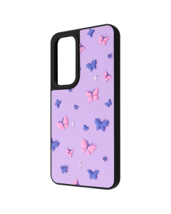 Чохол накладка для Samsung S24 Plus/S25 Plus WAVE Doodle Case Чорна (Butterflies)