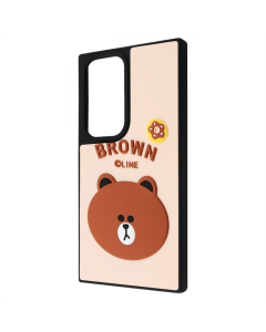 Чехол-накладка для Samsung S25 Ultra WAVE Doodle Case Черный (Медведь)