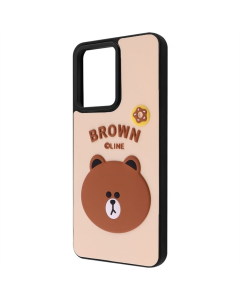 Чохол накладка для Xiaomi Redmi Note 12 WAVE Doodle Case Чорна (Bear)