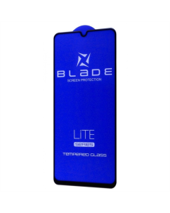 Защитное стекло Samsung A15/A25/M15 Blade LITE Full Glue 3D Черное (Black)