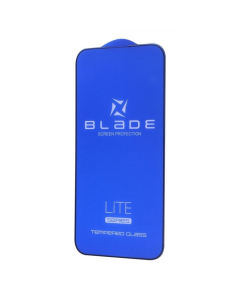 Захисне скло iPhone 13/13 Pro/14/16e Blade LITE Full Glue 3D Чорне (Black)