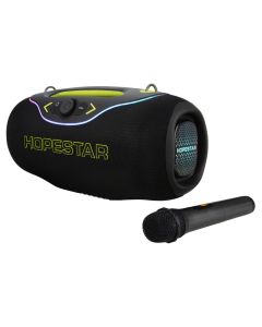 Bluetooth колонка Hopestar A6 CLUB 200W/TWS/IPX6/RBG/24000mAh/мікрофон Чорна (Black)