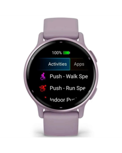 Смарт-годинник Garmin Vivoactive 5 Metallic Orchid Aluminum Bezel with Orchid Case Чорний (Black)