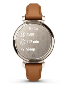 Смарт-часы Garmin Lily 2 с кожаным ремешком Tan Золотой (Cream Gold)