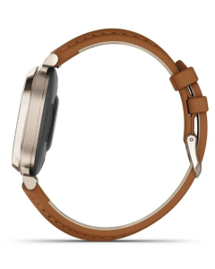 Смарт-часы Garmin Lily 2 с кожаным ремешком Tan Золотой (Cream Gold)