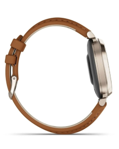 Смарт-часы Garmin Lily 2 с кожаным ремешком Tan Золотой (Cream Gold)