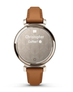 Смарт-часы Garmin Lily 2 с кожаным ремешком Tan Золотой (Cream Gold)