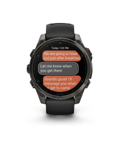 Умные часы Garmin Fenix 8 43 мм Черный (Titanium Black)