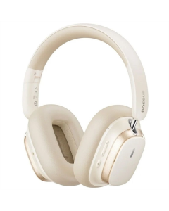 Бездротові повнорозмірні навушники Baseus Bowieі H1s Noise-Cancellation Білі (Stellar White)