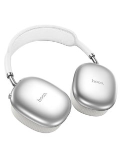 Беспроводные полноразмерные наушники Hoco W55 Pleasing Серебряные (Silver)