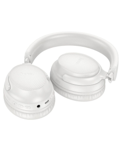 Беспроводные полноразмерные наушники Hoco W53 Tone Белые (Белый утренний туман)