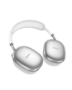 Бездротові повнорозмірні навушники Hoco W55 Plus Happiness ANC noise reduction Срібні (Silver)