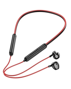 Беспроводные вкладыши наушники Hoco ES67 Perception с ошейником Красные (Red)