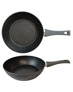 Сковорода Gusto GT-2105-26 глибока 26*7см Чорна (Black)