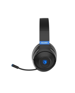 Бездротові повнорозмірні навушники Sades SA-205 Whisper Чорний Синій (Black Blue)