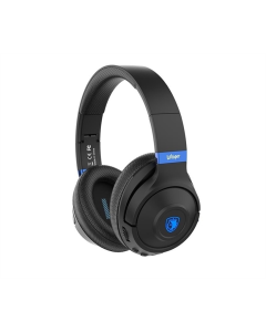 Бездротові повнорозмірні навушники Sades SA-205 Whisper Чорний Синій (Black Blue)