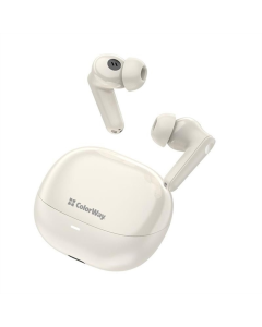 Бездротові навушники вкладиші ColorWay Slim TWS-1 Earbuds Long Life Бежевий (Beigeі)