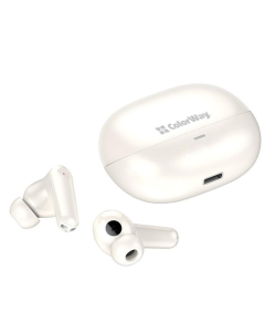 Бездротові навушники вкладиші ColorWay Slim TWS-1 Earbuds Long Life Бежевий (Beigeі)