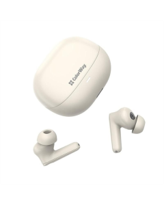 Бездротові навушники вкладиші ColorWay Slim TWS-1 Earbuds Long Life Бежевий (Beigeі)