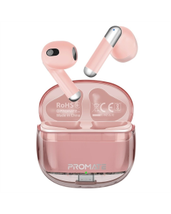 Бездротові навушники вкладиші Promate TransPods Рожевий (Pink)