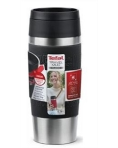 Термочашка Tefal Travel Mug Classic 360 мл (N2020210) Чорна Срібна (Black Silver)
