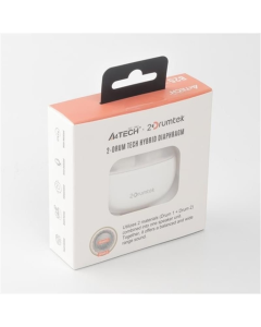 Бездротові навушники вкладиші A4Tech B25 Білі (Grayish White)