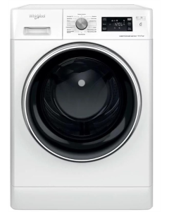 Прально-сушильна машина Whirlpool FFWDB1176258BCVUA Біла Чорна (White Black)