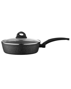 Сковорода з кришкою Ardesto AR1924GDL 24см Чорна (Black)