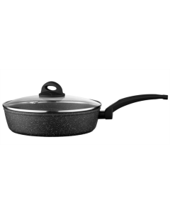 Сковорода з кришкою Ardesto AR1926GDL 26см Чорна (Black)