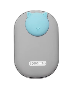 PowerBank 10000 mAh GXZ-N705 2in1 with cable з обігрівачем для рук Сірий (Gray Cat)