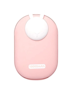 PowerBank 10000 mAh GXZ-N705 2in1 with cable з обігрівачем для рук Рожевий (Pink Rabbit)