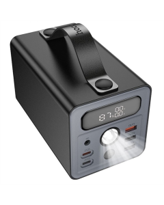 PowerBank 60000 mAh Hoco J138 22.5W+PD20W+DC12V Чорна (Black)