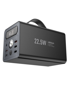 PowerBank 60000 mAh Hoco J138 22.5W+PD20W+DC12V Чорна (Black)