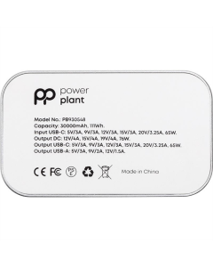PowerBank 30000 mAh PowerPlant Сірий (Silver)
